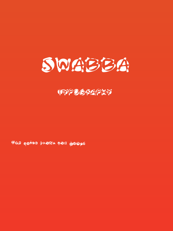 Swabba Poster