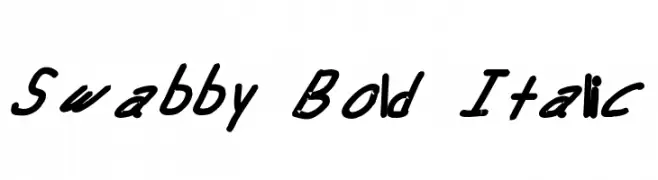 Swabby Bold Italic  Descarca Fonturi Gratis