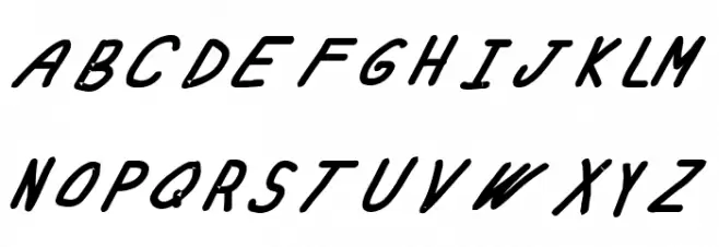 Swabby Bold Italic Fonte MAIÚSCULAS