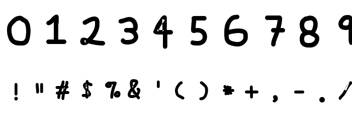 Swabby Bold Font OTHER CHARS
