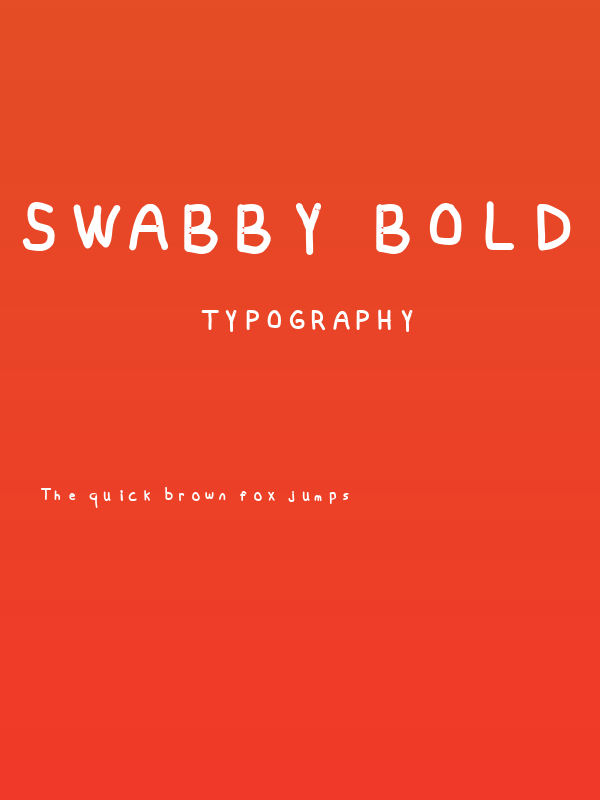 Swabby Bold Poster