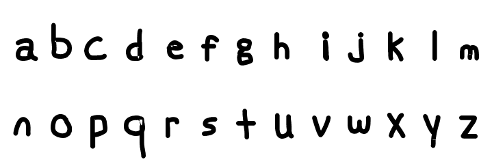 Swabby Bold Font LOWERCASE