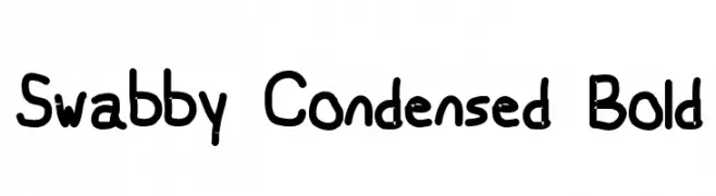 Swabby Condensed Bold  Descarca Fonturi Gratis