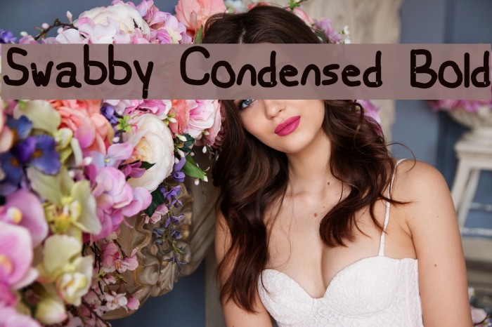 Swabby Condensed Bold Font examples