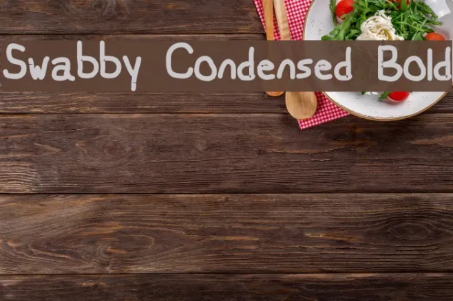 Swabby Condensed Bold Example 3