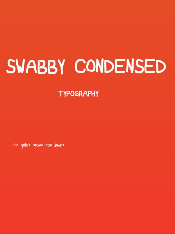 Swabby Condensed Bold Poster
