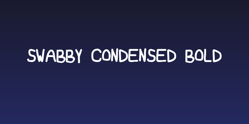 Swabby Condensed Bold Social Header