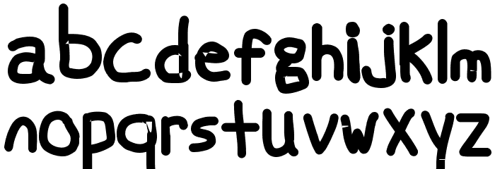 Swabby Condensed Bold Font LOWERCASE