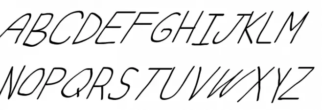 Swabby Condensed Regular Italic خط أحرف كبيرة