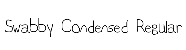 Swabby Condensed Regular  नि: शुल्क फ़ॉन्ट्स डाउनलोड