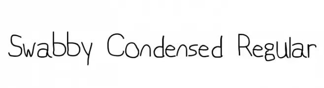 Swabby Condensed Regular  Descarca Fonturi Gratis