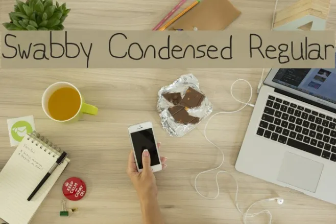 Swabby Condensed Regular Example 1
