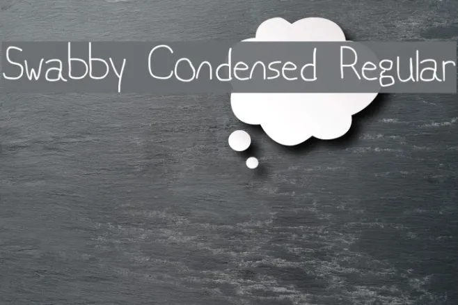 Swabby Condensed Regular Example 3