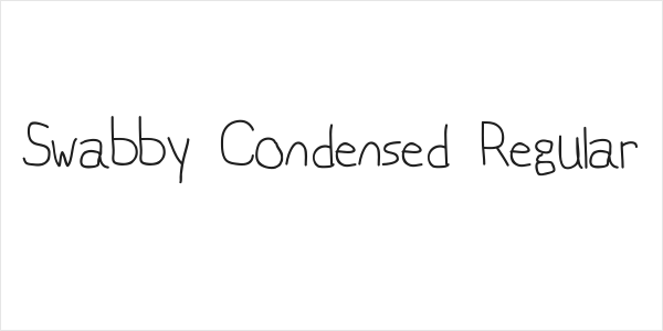 Swabby Condensed Regular Logo