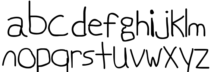 Swabby Condensed Regular Font LOWERCASE