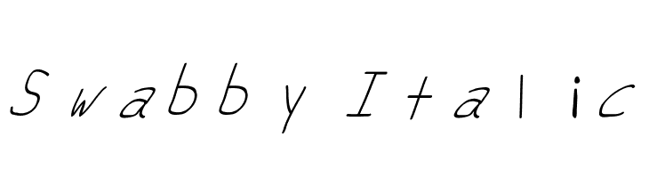 Swabby Italic  नि: शुल्क फ़ॉन्ट्स डाउनलोड