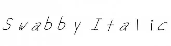 Swabby Italic  Descarca Fonturi Gratis