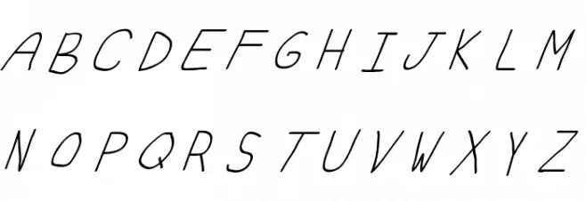 Swabby Italic Fuentes MAYÚSCULAS