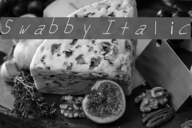 Swabby Italic Font examples