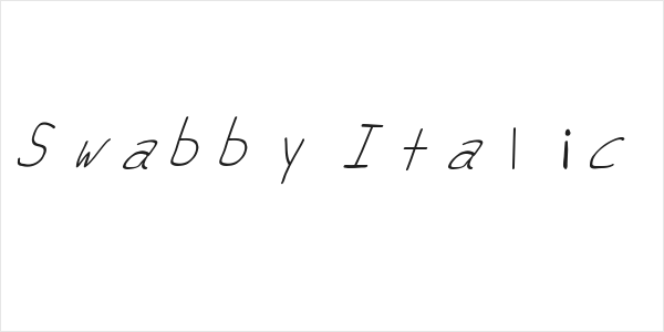 Swabby Italic Logo