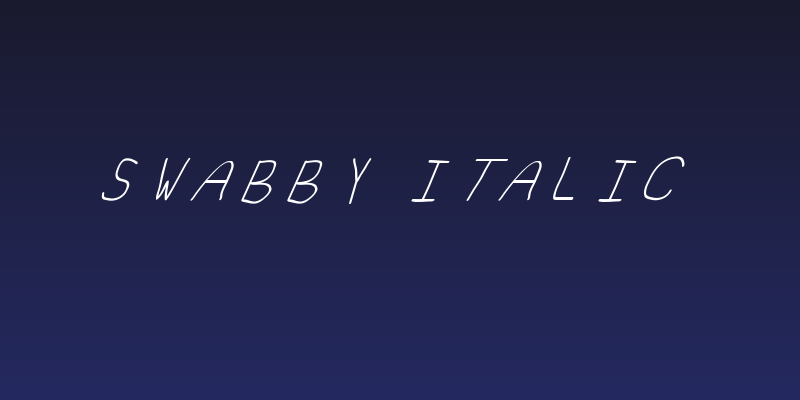 Swabby Italic Social Header