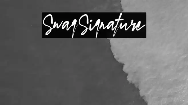 SwagSignature Font examples