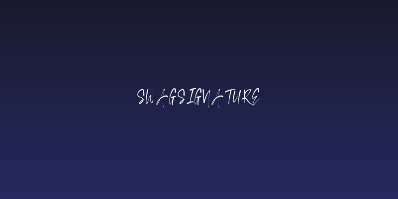 SwagSignature Social Header