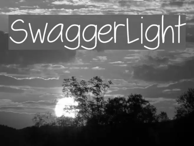 SwaggerLight Font examples