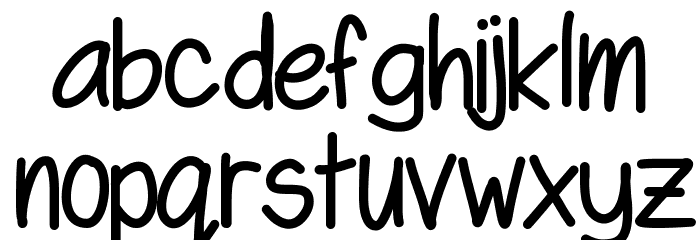 Swagger Font LOWERCASE
