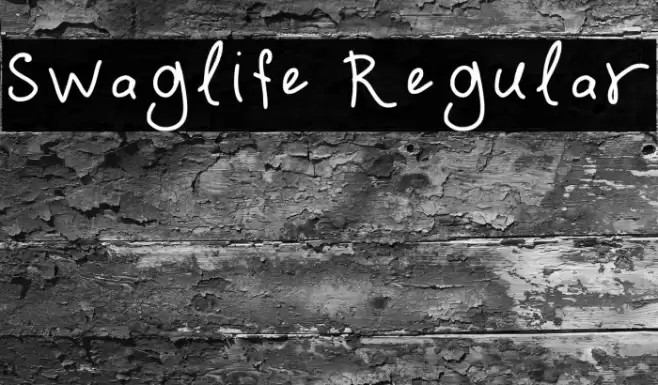 Swaglife Regular Шрифта examples