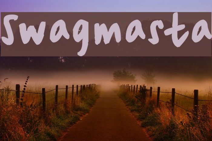 Swagmasta Font examples
