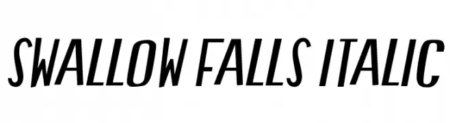 Swallow Falls Italic  baixar fontes gratis