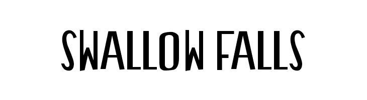 Swallow Falls  フリーフォントのダウンロード