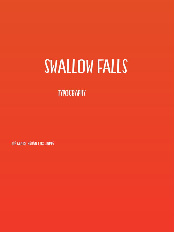 Swallow Falls Poster