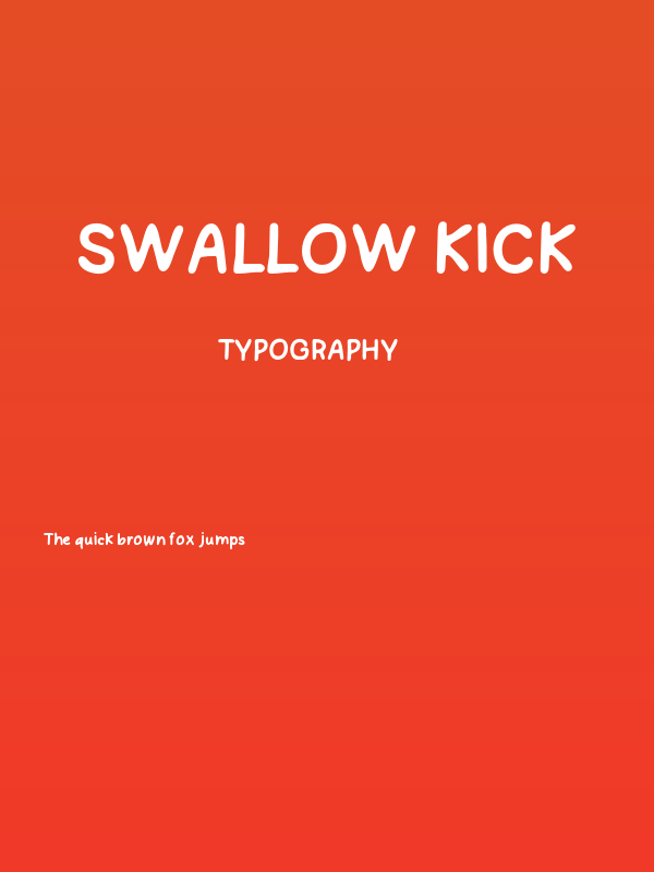 Swallow Kick Poster