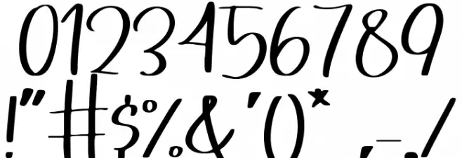 Swally Font OTHER CHARS