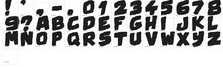 Swamp Black Character Map