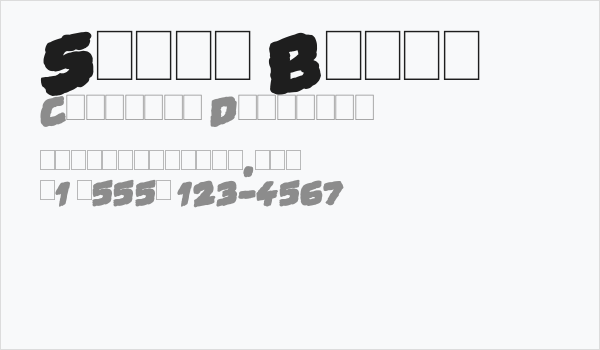 Swamp Black Business Card