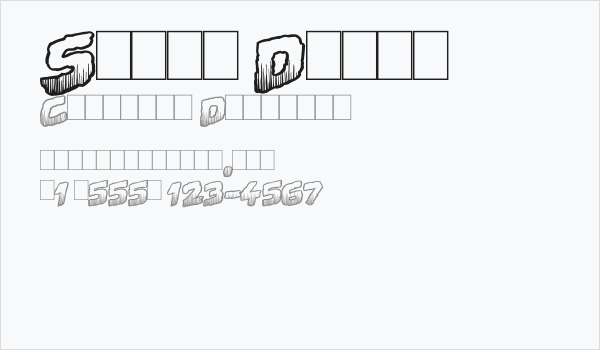 Swamp Death Business Card