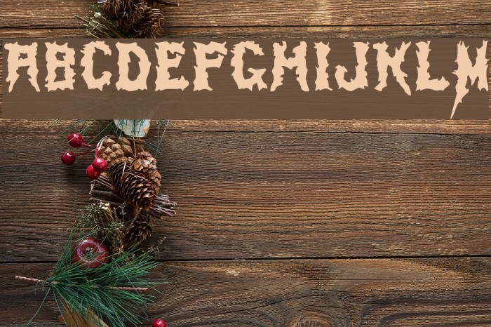 Swamp Thing Font examples