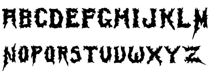 Swamp Thing Font LOWERCASE