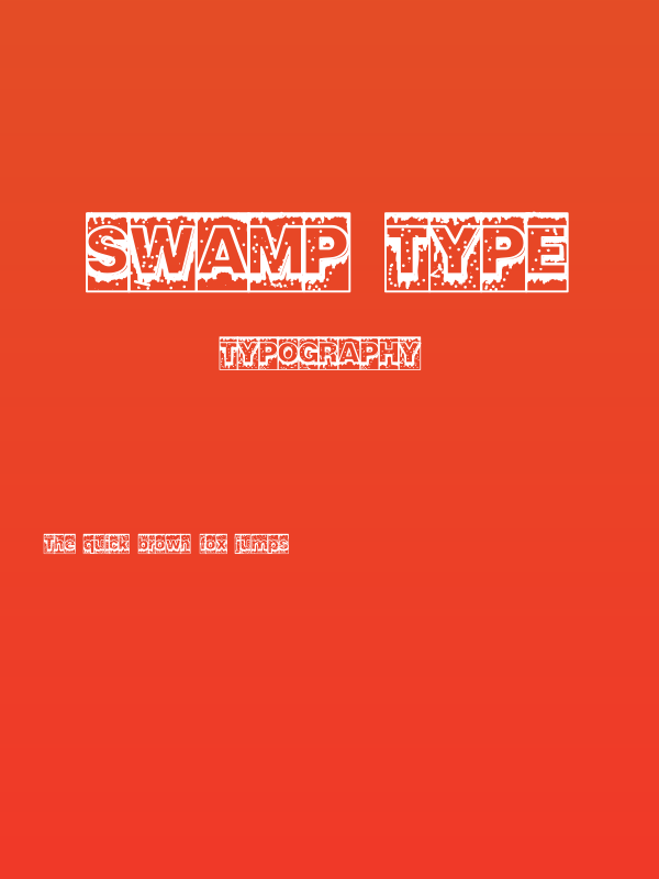 Swamp Type Poster