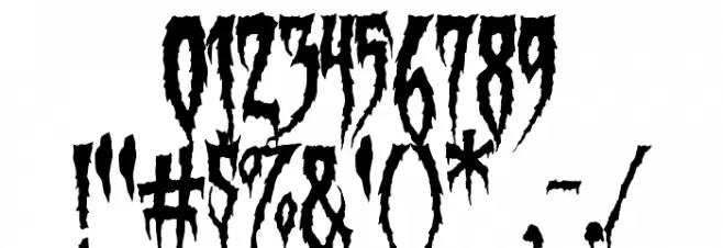 Swamp Witch Font Alte caractere