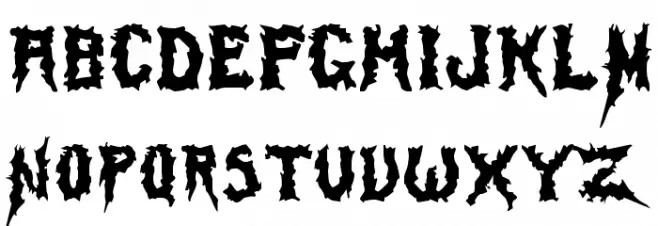 SwampTerror Font UPPERCASE