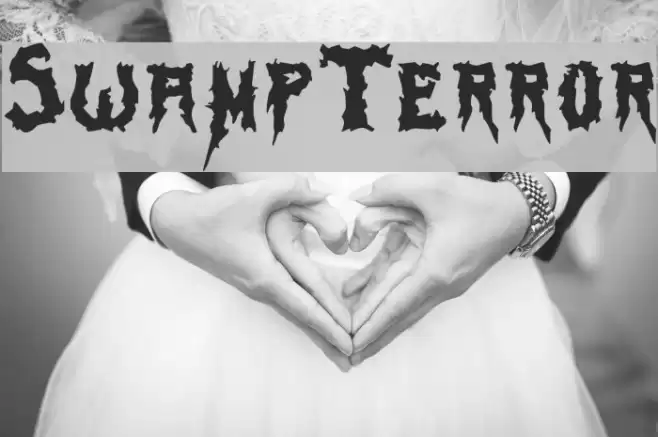 SwampTerror Font examples