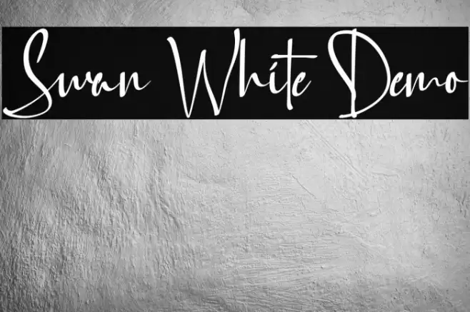Swan White Demo フォント examples