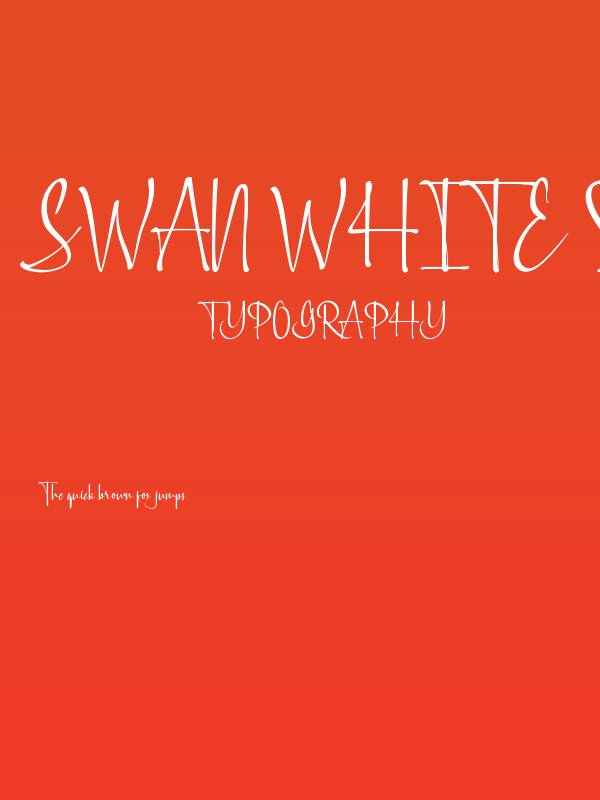 Swan White Demo Poster
