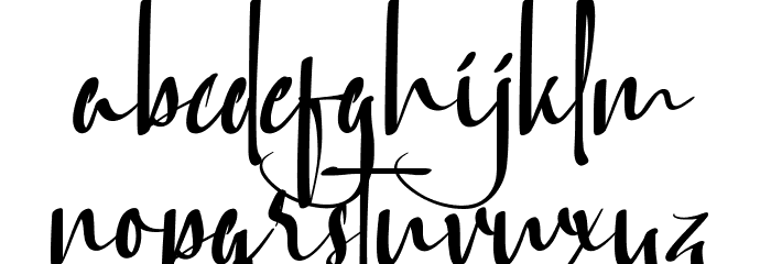 Swan White Demo Font LOWERCASE