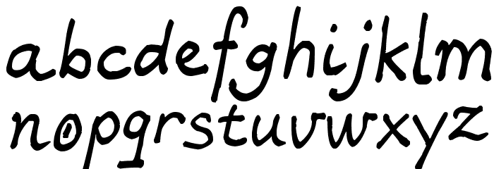 Swan Font LOWERCASE