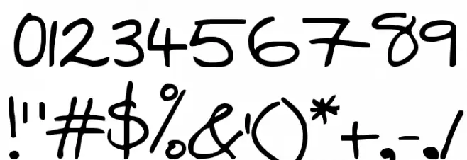 Swanky and Moo Moo Font OTHER CHARS